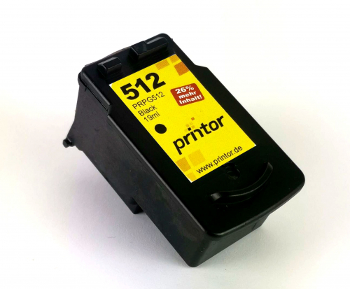 Tintenpatrone wiederaufbereitet zu Canon PG-512 2969B001, Schwarz