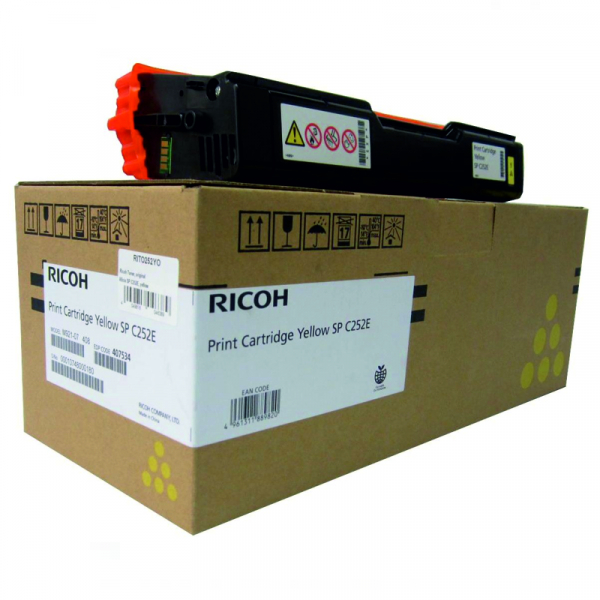 Ricoh C252EY (407534) Toner original, Gelb