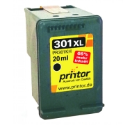 Tintenpatrone wiederaufbereitet zu HP 301 (CH563EE) XL, Photo Schwarz