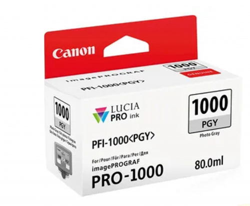 Canon PFI-1000PGY Ink cartridge original, Grey