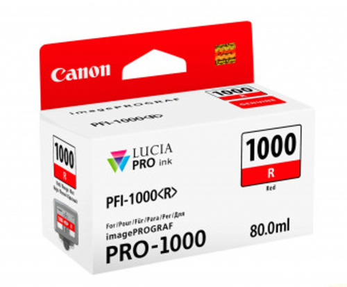 Canon PFI-1000R Ink cartridge original, Red