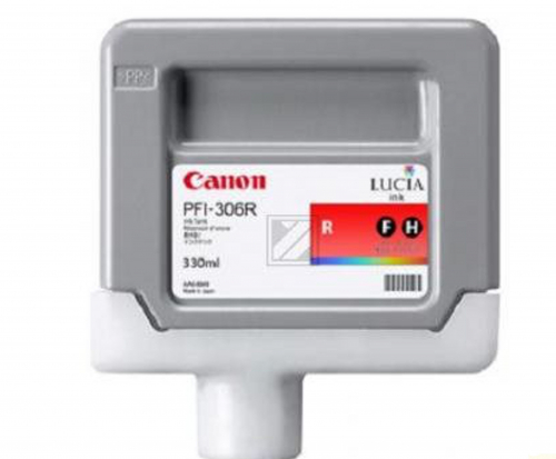 Canon PFI-306R Ink cartridge original, Red