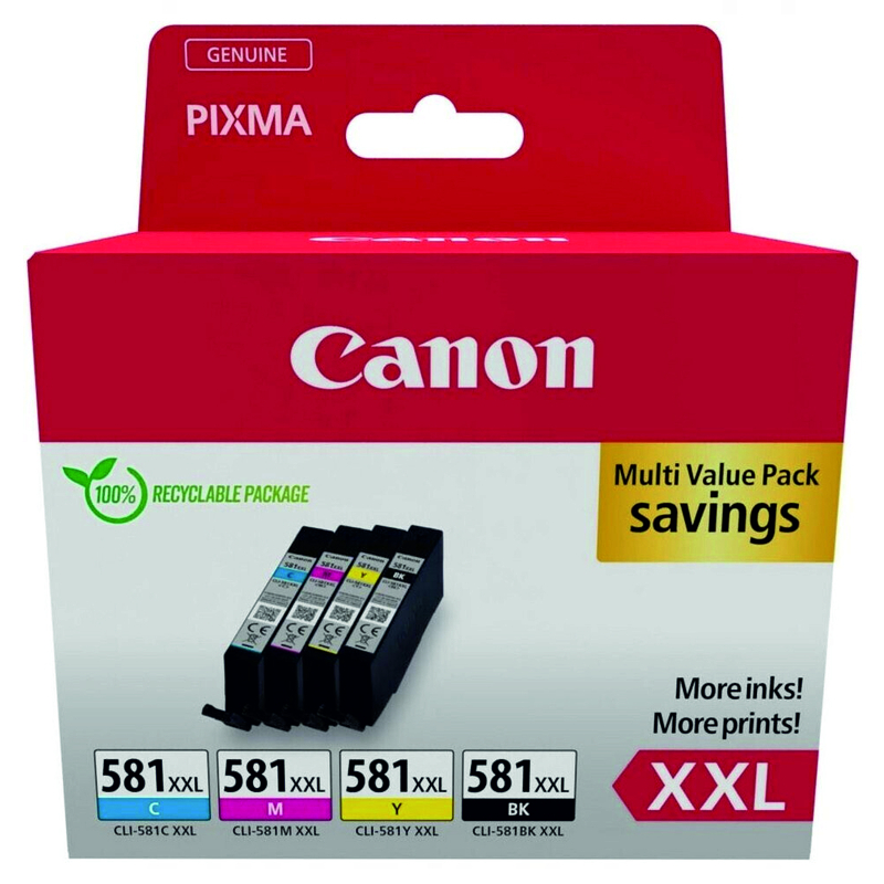 Canon CLI-581 XXL Multipack 1998C007 BK/C/M/Y original