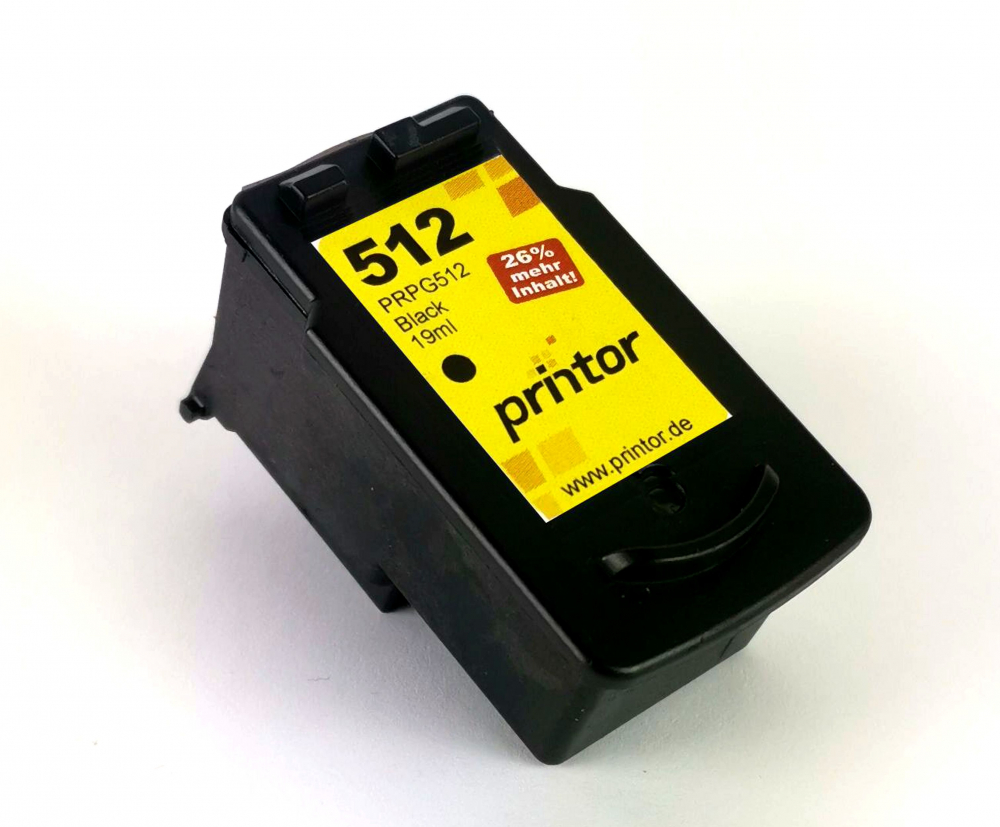 Ink cartridge remanufactured for Canon PG-512 2969B001, Black