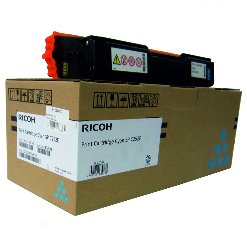 Ricoh C252EC (407532) Toner original, Cyan
