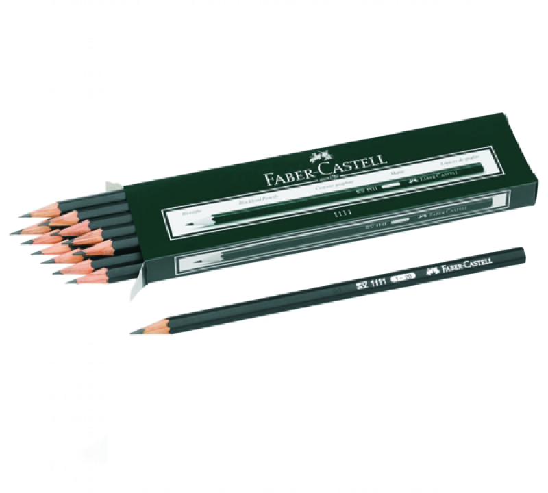 FABER-CASTELL 1111 Bleistift 2B ohne Radierer