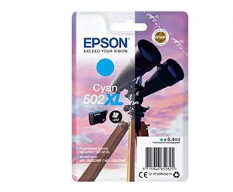 Epson 502XL (C13T02W24010) Tintenpatrone original, Cyan original