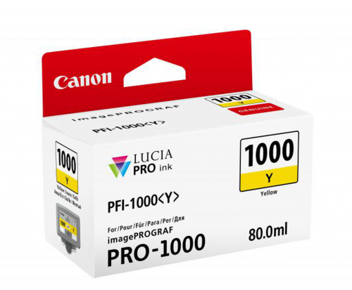 Canon PFI-1000Y Ink cartridge original, Yellow
